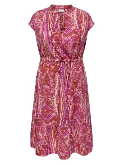Only Carmakoma Vapaa-Ajan Mekot*mekko Carnova Life Fuchsia fedora 617 boho babe