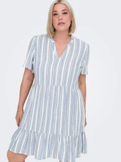 Only Carmakoma Vapaa-Ajan Mekot*mekko Cartiri-caro Coronet blue bright white