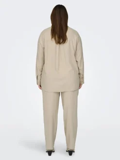 Only Carmakoma Puserot*paita Carcaro L/S Oxford tan