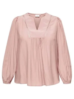 Only Carmakoma Puserot*pusero Carmyrna L/S Silver pink