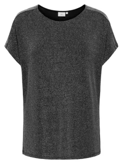 Only Carmakoma Puserot*pusero Carqueen S/S Glitter Black filli silver