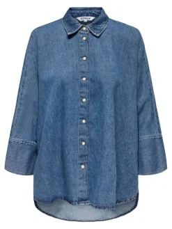 Only Puserot*farkkupusero Onlgrace-Elli 3/4 Medium blue denim