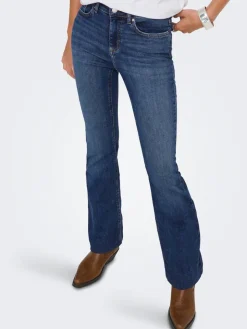 Only Farkut*farkut Onlblush Mid Flared Medium blue denim