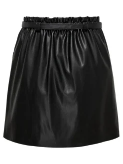 Only Hameet Ja Haalarit*hame Onlheidi Faux Leather Black