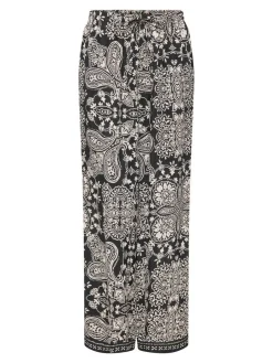 Only Housut*housut Onlemza Aja Black ethnic paisley