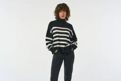 Only Neulepuserot*neule Onlbari L/S highneck Black cloud dancer