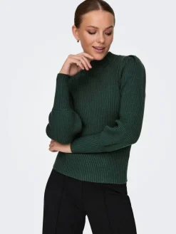 Only Neulepuserot*neule Onlkatia L/S Highneck June bug