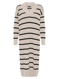 Only Vapaa-Ajan Mekot*neulemekko Onlnewtessa L/S Midi Black pumice stone
