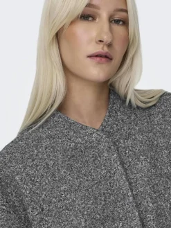 Only Talvitakit*takki Onlgaia Boucle Bomber Dark grey melange