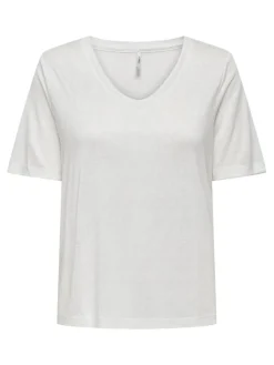 Only Trikoopaidat Ja Colleget*t-paita Onlelise White