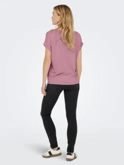 Only Trikoopaidat Ja Colleget*t-paita Onlmoster S/S Nostalgia rose
