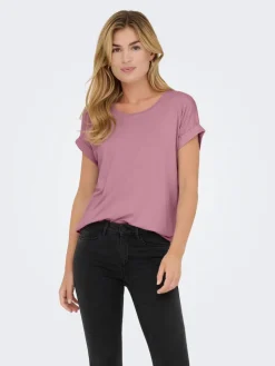 Only Trikoopaidat Ja Colleget*t-paita Onlmoster S/S Nostalgia rose