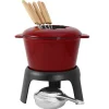 Opa Paistoastiat*fondue-setti Arki kuudelle valurauta