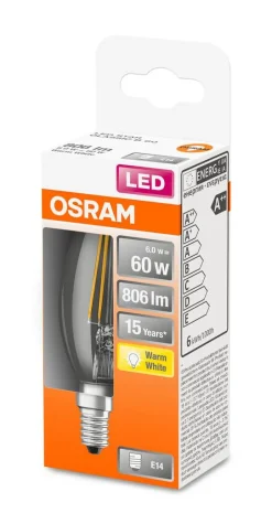 Osram Lamput Ja Valaisintarvikkeet*LED kynttilälamppu 806lm 2700K E14
