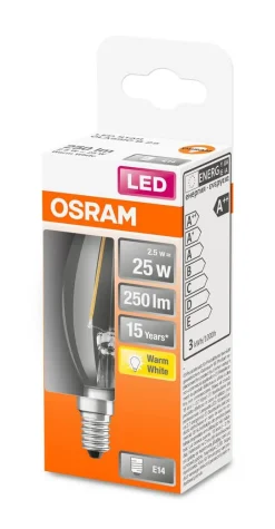 Osram Lamput Ja Valaisintarvikkeet*LED kynttilälamppu 250lm 2700K E14