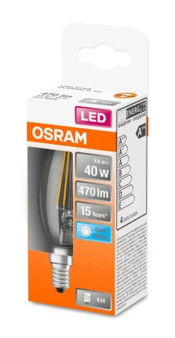 Osram Lamput Ja Valaisintarvikkeet*LED kynttilälamppu 470lm 4000K E14