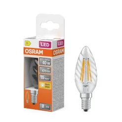 Osram Lamput Ja Valaisintarvikkeet*LED Star Classic BW 40 Filament 3.4W 827 Clear E14