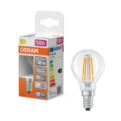 Osram Lamput Ja Valaisintarvikkeet*LED Star Classic P 40 Filament 3.4W 840 Clear E14