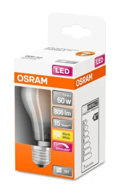 Osram Lamput Ja Valaisintarvikkeet*LED vakiolamppu 806lm 2700K E27 DIM