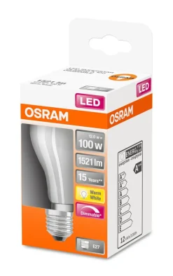 Osram Lamput Ja Valaisintarvikkeet*LED vakiolamppu 1521lm 2700K E27 DIM