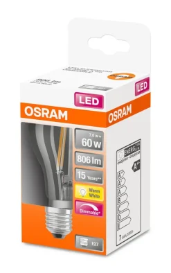 Osram Lamput Ja Valaisintarvikkeet*LED vakiolamppu 806lm 2700K E27 DIM