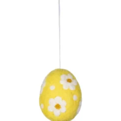 Pentik Pääsiäinen*huopakoriste Kukkamuna 7 cm keltainen