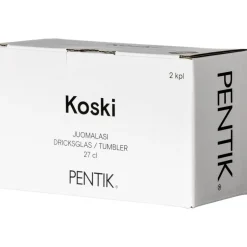 Pentik Astiat*juomalasi Koski 27 cl kirkas 2 kpl