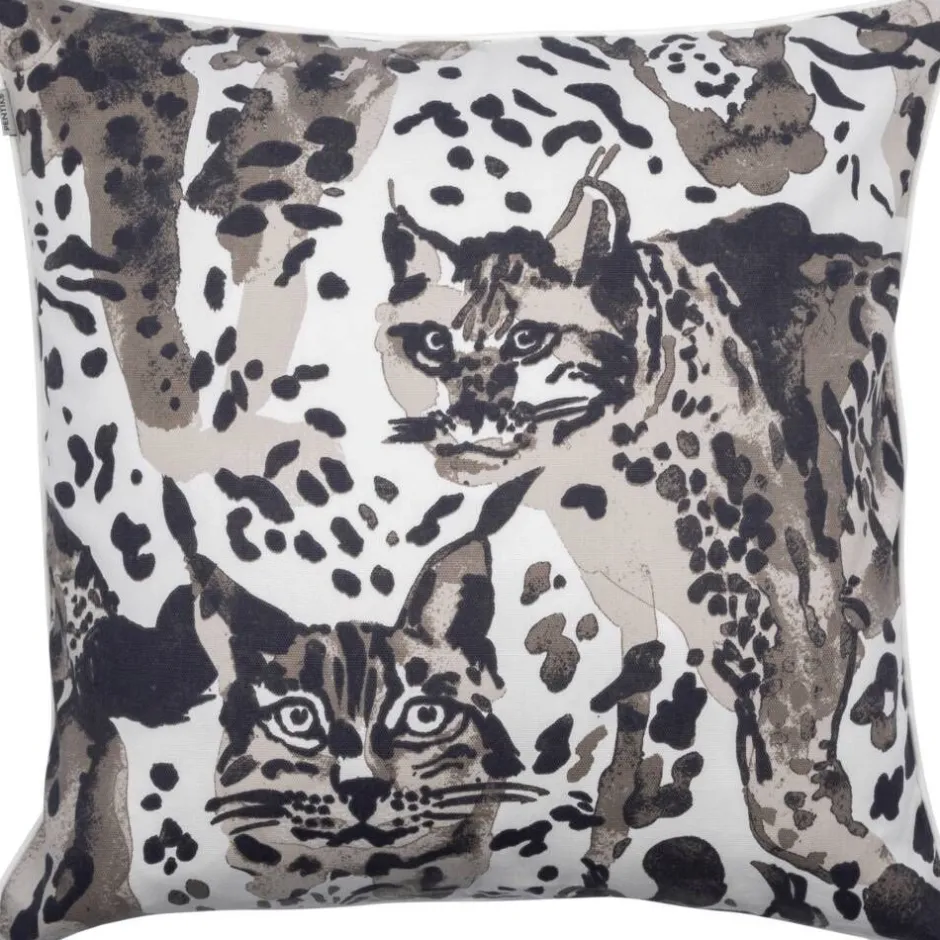 Pentik Sisustustekstiilit*tyynynpäällinen Villikissa 45x45 cm v.ruskea
