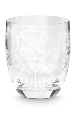 Pip Studio Astiat*juomalasi Flower White 280 ml 2 kpl