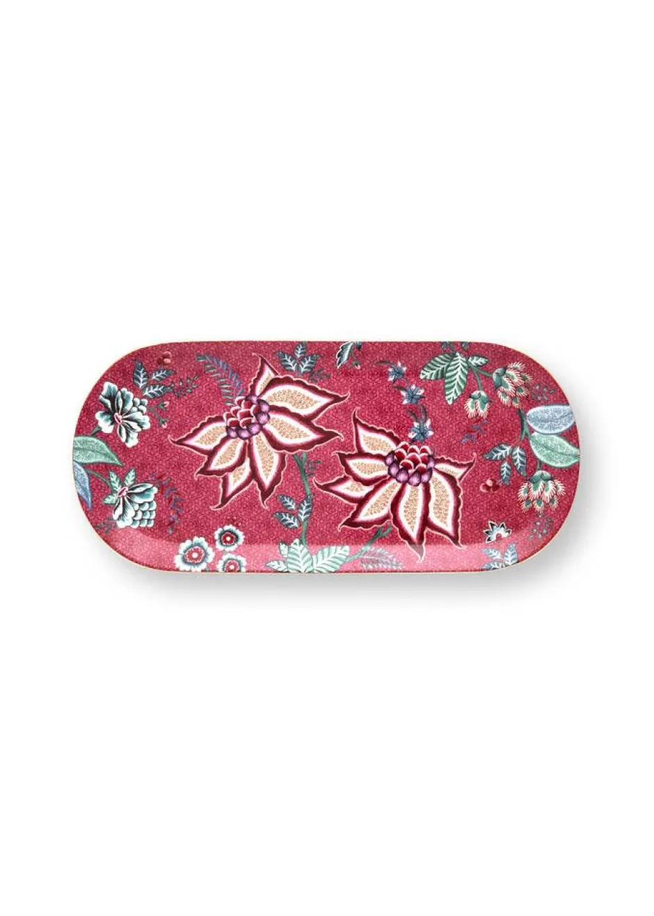 Pip Studio Tarjoilu*kakkutarjotin Rectangular Flower Festival 33,3x15