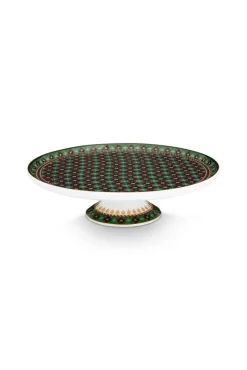 Pip Studio Tarjoilu*kakkutarjotin Clover 21 cm Green