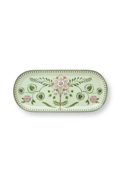 Pip Studio Tarjoilu*kakkutarjotin Lily&Lotus 33,3x15,5 cm Light Green
