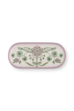Pip Studio Tarjoilu*kakkutarjotin Lily&Lotus 33,3x15,5 cm Off White
