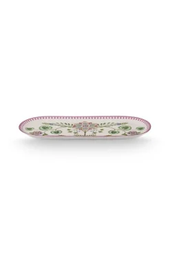 Pip Studio Tarjoilu*kakkutarjotin Lily&Lotus 33,3x15,5 cm Off White