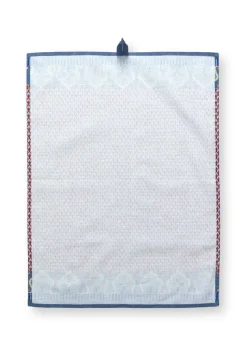 Pip Studio Keittiötekstiilit*keittiöpyyhe Flower Festival 50x70 cm Blue-Red