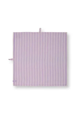Pip Studio Keittiötekstiilit*keittiöpyyhe Stripes 65x65 cm Lilac 2 kpl