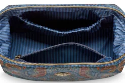 Pip Studio Kylpyhuonetarvikkeet|Meikkipussit Ja Toilettilaukut*kosmetiikkalaukku Cooper Jabali 22,5x9,5x15 cm Bl