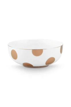 Pip Studio Astiat*kulho Dot Delight 2 kpl White-Gold 15cm