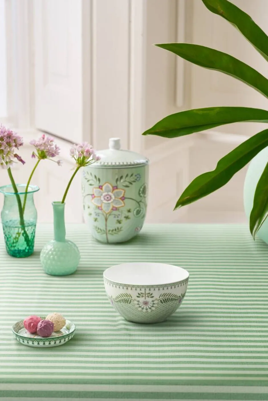 Pip Studio Astiat*kulho Lily&Lotus Tiles 15 cm Light Green