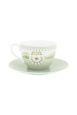 Pip Studio Astiat*kuppi & lautanen Lily & Lotus Tiles 280 ml
