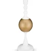 Pip Studio Lyhdyt Ja Kynttilänjalat*kynttilänjalka Metal Sphere 37 cm White-Gold