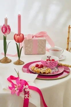 Pip Studio Lyhdyt Ja Kynttilänjalat*kynttilänjalkasetti Metal Pink