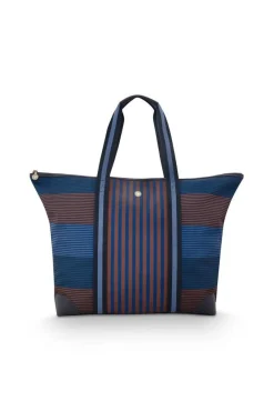 Pip Studio Laukut Ja Kassit*laukku Tilda Large Stripe Blue 66x20x44 cm