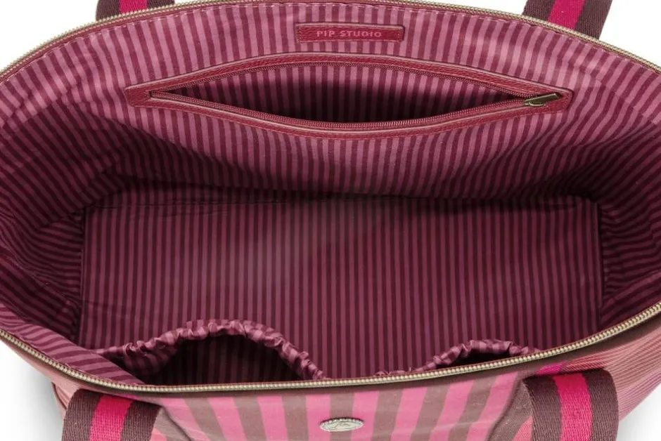 Pip Studio Laukut Ja Kassit*laukku Tilda Medium Stripe Pink 47x17x37 cm