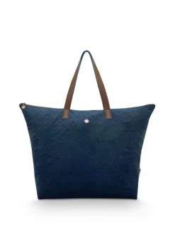 Pip Studio Laukut Ja Kassit*laukku Velvet Quiltey Days 66x20x44 cm Blue