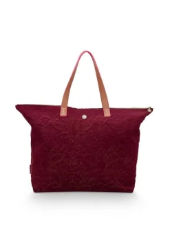 Pip Studio Laukut Ja Kassit*laukku Velvet Quiltey Days 66x20x44 cm Red