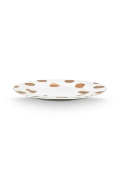 Pip Studio Astiat*lautanen Dot Delight  23 cm 2 kpl White-Gold
