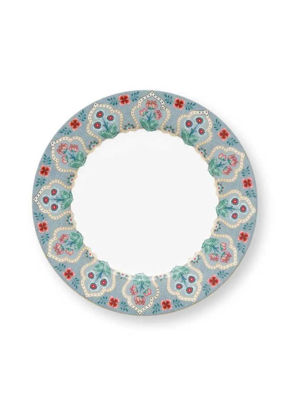 Pip Studio Astiat*lautanen Flower Festival Deco 21 cm Light Blue