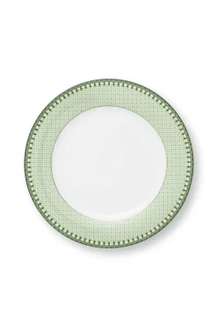 Pip Studio Astiat*lautanen Lily&Lotus Tiles 26,5 cm Light Green