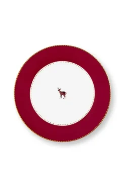 Pip Studio Astiat*lautanen Love Birds Dark 17 cm Red